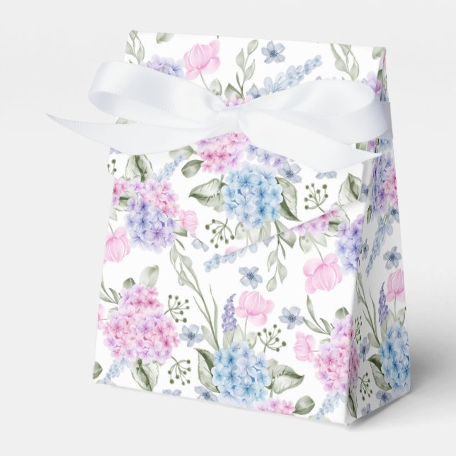Hydrangea Print Party Leckerei Box Geschenkschachtel (Vorderseite)