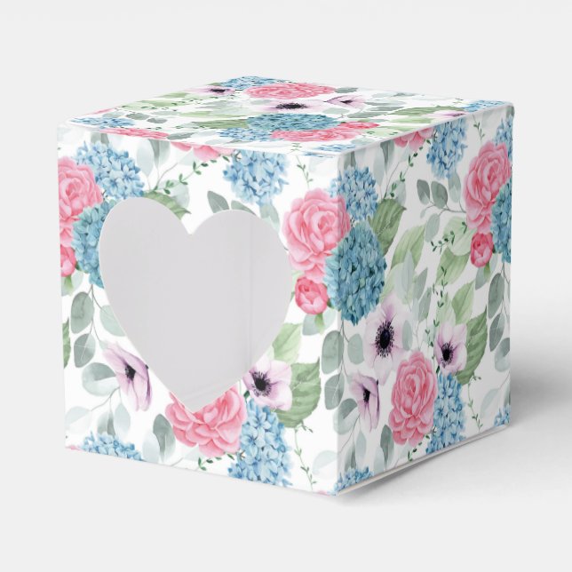 Hydrangea Print Party Leckerei Box Geschenkschachtel (Vorderseite)