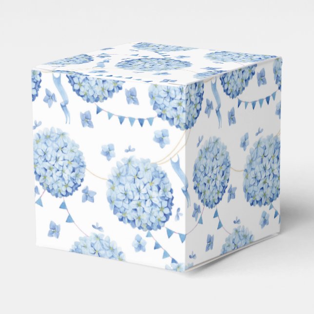 Hydrangea Print Party Leckerei Box Geschenkschachtel (Vorderseite)