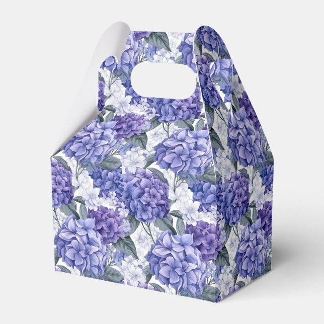 Hydrangea Print Party Leckerei Box Geschenkschachtel (Vorderseite)