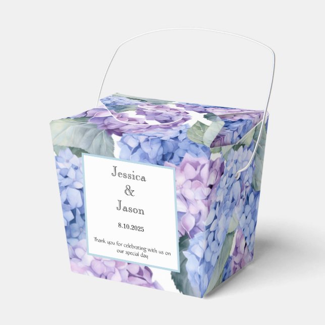 Hydrangea Print Party Leckerei Box Geschenkschachtel (Vorderseite)