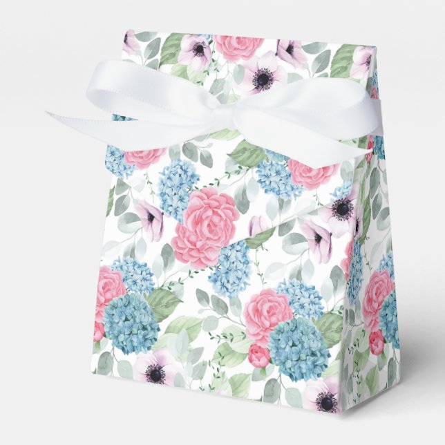 Hydrangea Print Party Leckerei Box Geschenkschachtel (Vorderseite)