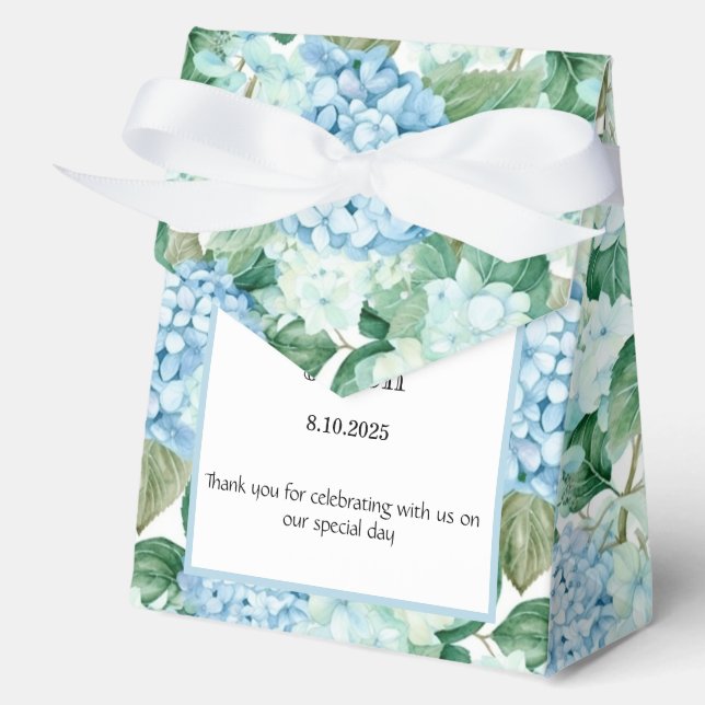 Hydrangea Print Party Leckerei Box Geschenkschachtel (Vorderseite)