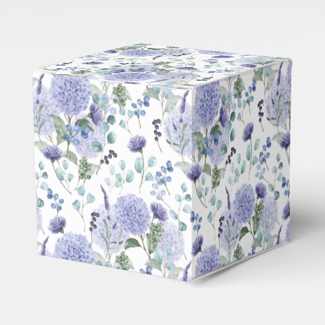 Hydrangea Print Party Leckerei Box Geschenkschachtel (Vorderseite)