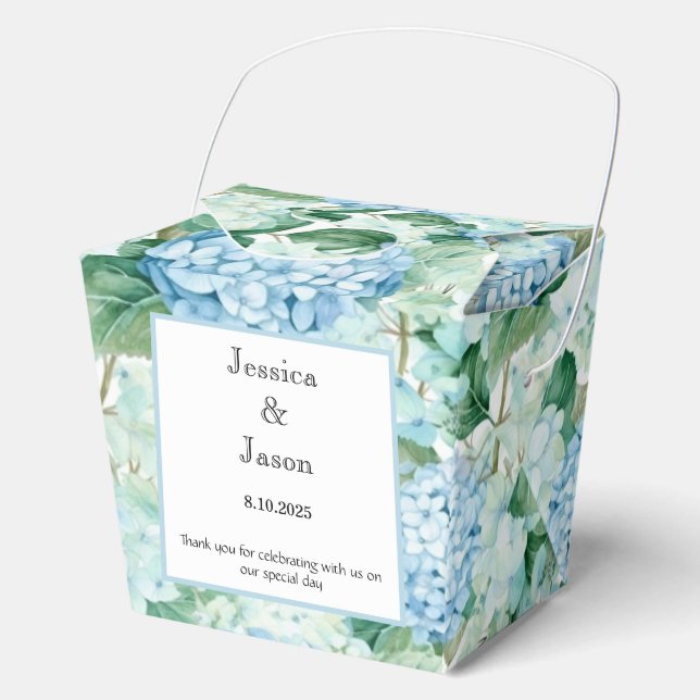Hydrangea Print Party Leckerei Box Geschenkschachtel (Vorderseite)
