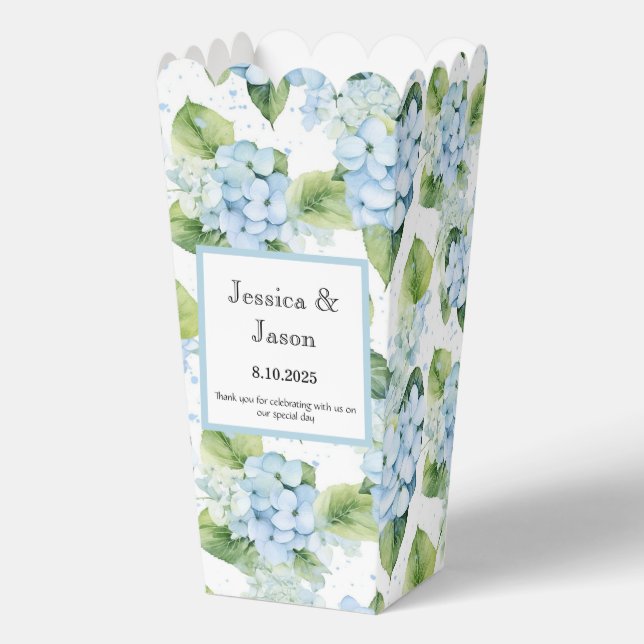 Hydrangea Print Party Leckerei Box Geschenkschachtel (Vorderseite)