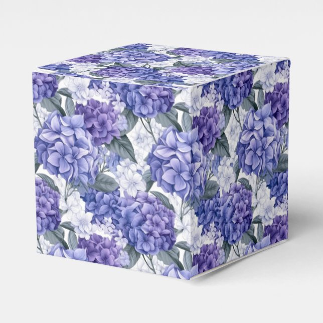 Hydrangea Print Party Leckerei Box Geschenkschachtel (Vorderseite)