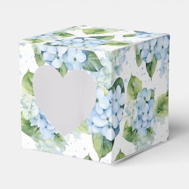 Hydrangea Print Party Leckerei Box Geschenkschachtel (Vorderseite)