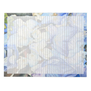 Hydrangea Schreibwaren 21,59 cm x 27,94 cm liniert Notizblock