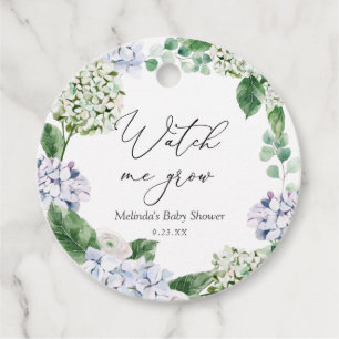 Hydrangea Sehen Sie mir Pflanze wachsen Gefallen Geschenkanhänger