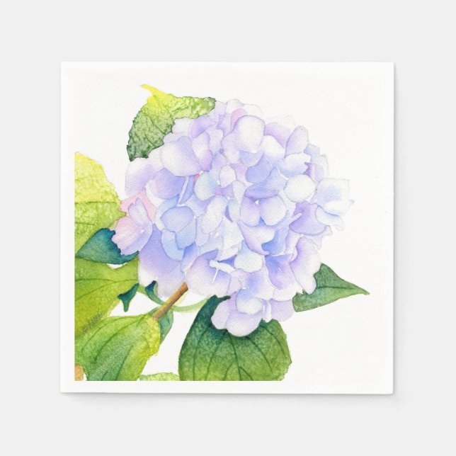 Hydrangea Serviette (Vorderseite)