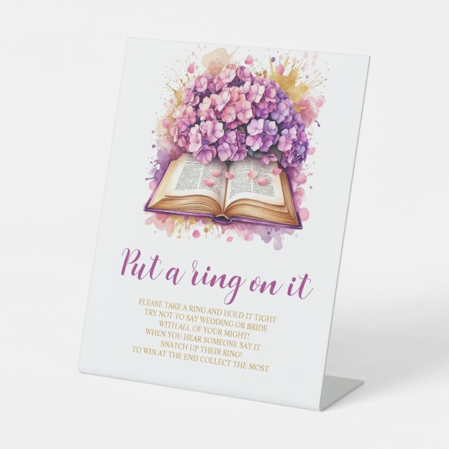 Hydrangea Setzen Sie einen Ring auf das Spielzeich Sockelschild (Vorderseite)