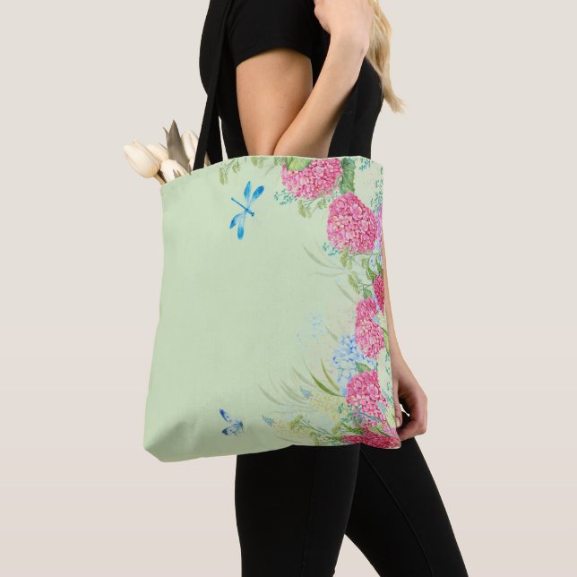 Hydrangea Side Border Tote Bag (Von Nahem)