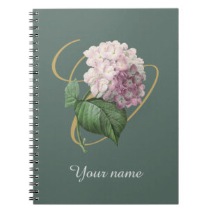 Hydrangea Spiral Foto Notebook Notizblock