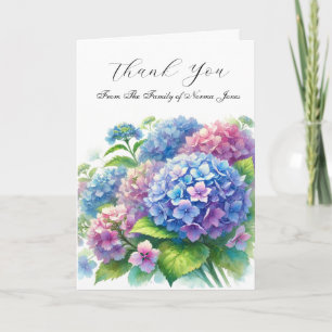 Hydrangea Sympathie Florale Beerdigung Dankeschön Dankeskarte