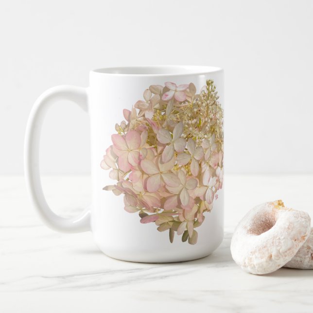 Hydrangea-Tasse Kaffeetasse (Mit Donut)