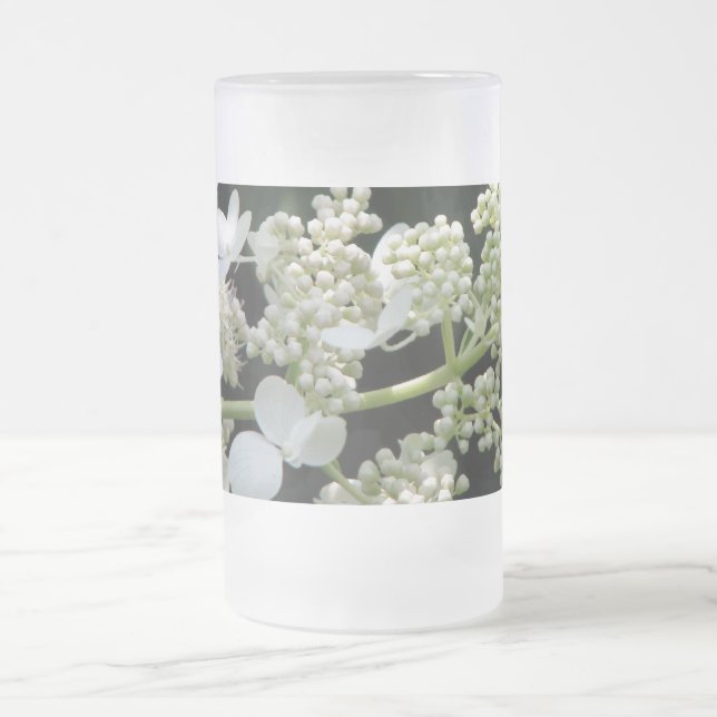 Hydrangea-Tasse Mattglas Bierglas (Mittel)