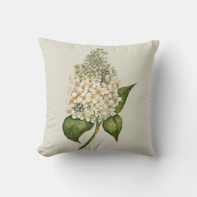 Hydrangea Throw Kissen (Vorderseite)