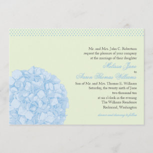 Hydrangea + Tupfen, die Einladung Wedding sind