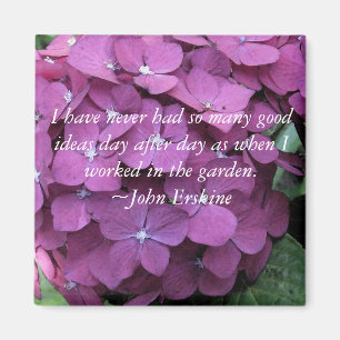Hydrangea und Gartenangebot Magnet