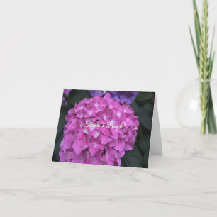 Hydrangea Vielen Dank Anmerkungen Dankeskarte