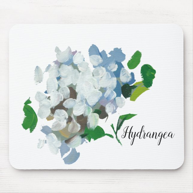 Hydrangea Wassercolor Mousepad (Vorne)