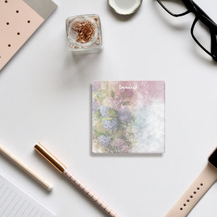 Hydrangea Wasserfarbe Mix Monogramm Post-it Klebezettel