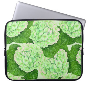 Hydrangea-Wasserfarbenmuster Laptopschutzhülle