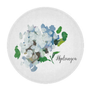 Hydrangea Watercolor Schneidebrett