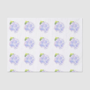 Hydrangea Watercolor Vignette Muster Seidenpapier