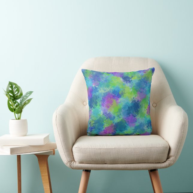 Hydrangeas Abstrakt Kissen (Stuhl )