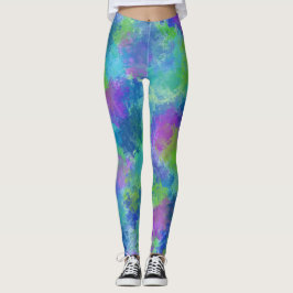 Hydrangeas Abstrakt Leggings