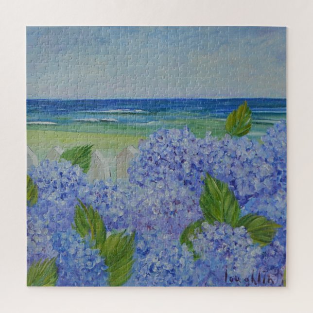 Hydrangeas am Meer Puzzle (Vertikal)