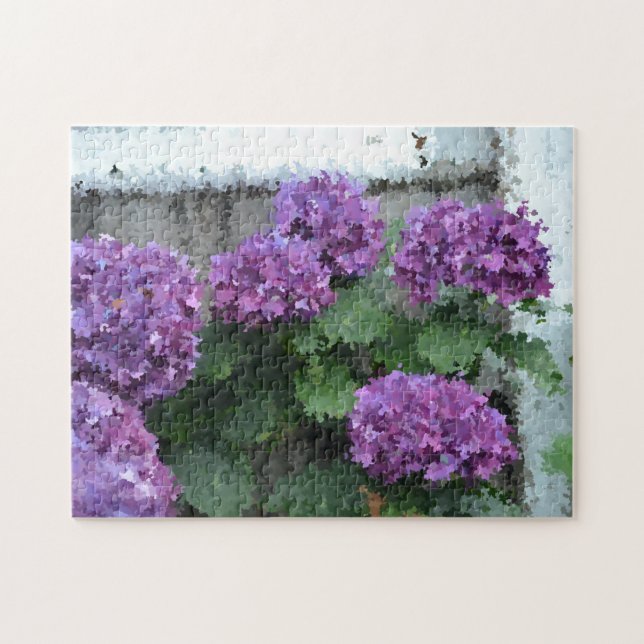 Hydrangeas am Meer Puzzle (Horizontal)