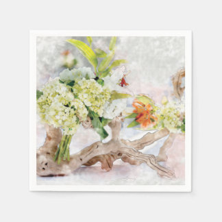 Hydrangeas Bella Aquatercolor Paper Napkins Serviette