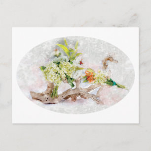 Hydrangeas Bella Watercolor Postcard Postkarte