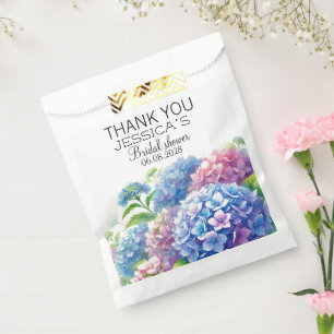 Hydrangeas Blue Flowers Brautparty Party Geschenktütchen