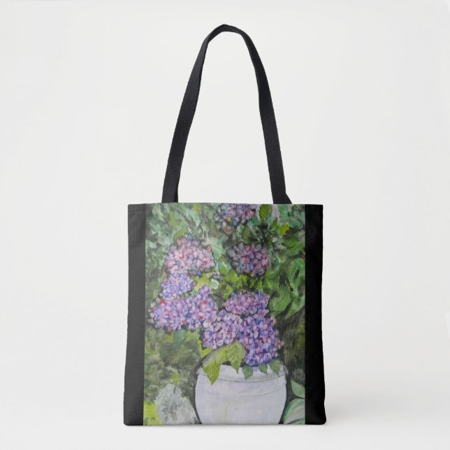 Hydrangeas-Blume Totbeutel (Vorderseite)