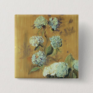 Hydrangeas Button