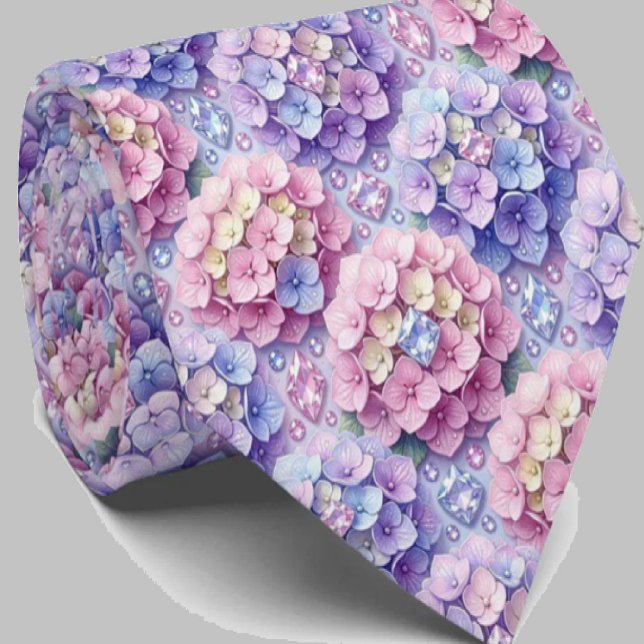 Hydrangeas & Diamonds | Halsketten für Hochzeiten  Krawatte (Von Creator hochgeladen)