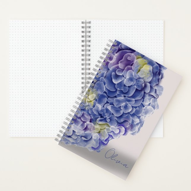 Hydrangeas Dot Grid BuJo Notizbuch (Innen)