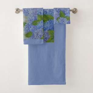 Hydrangeas durch das Meer Badhandtuch Set