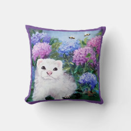 HYDRANGEAS FERRETS UND Bienen DURCH PILLOW Kissen