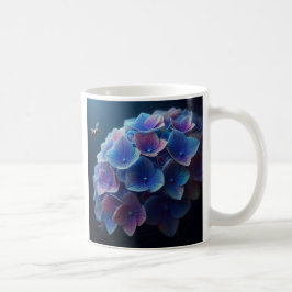 Hydrangeas Floral Lila und blau Kaffeetasse