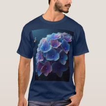 Hydrangeas Floral Lila und blau
