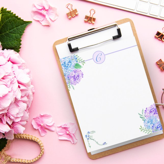 Hydrangeas florale High Heel Monogramm (Von Creator hochgeladen)