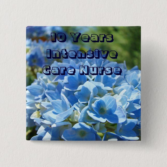 Hydrangeas für Intensiv-Pflegetasten Button (Vorderseite)