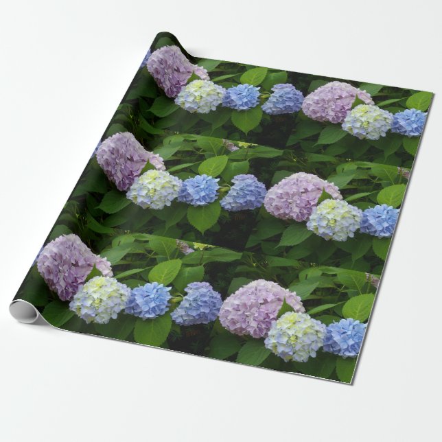 Hydrangeas Geschenkpapier (Ungerollt)