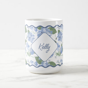 Hydrangeas Girly Classy Personalisiert Coastal Kaffeetasse