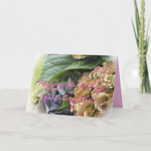 Hydrangeas Grandmother Birthday- or Chance Karte